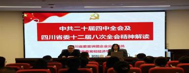 省政务服务和资源交易服务中心举行学习贯彻党的二十届四中全会和四川省委十二届八次全会精神宣讲报告会