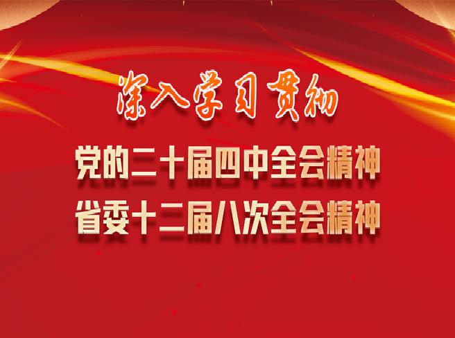 深入学习贯彻党的二十届四中全会和省委十二届八次全会精神