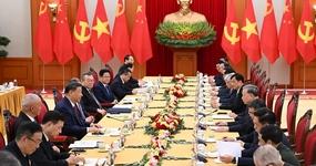 习近平同越共中央总书记苏林举行会谈